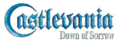 Castlevania Dawn of Sorrow title screen for Nintendo DS